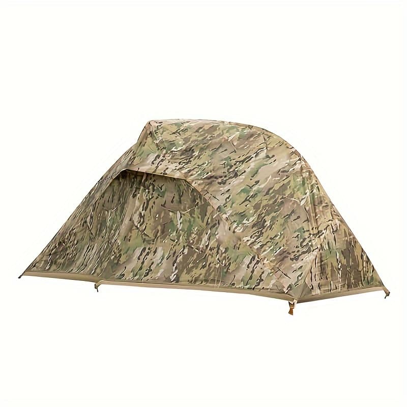TEMU Outdoor Leisure Camping Hiking Single Tent Double-layer Detachable Rainproof -proof Portable Tent, Fishing/camping/travel - Perfect Father's Day/birthday Gift