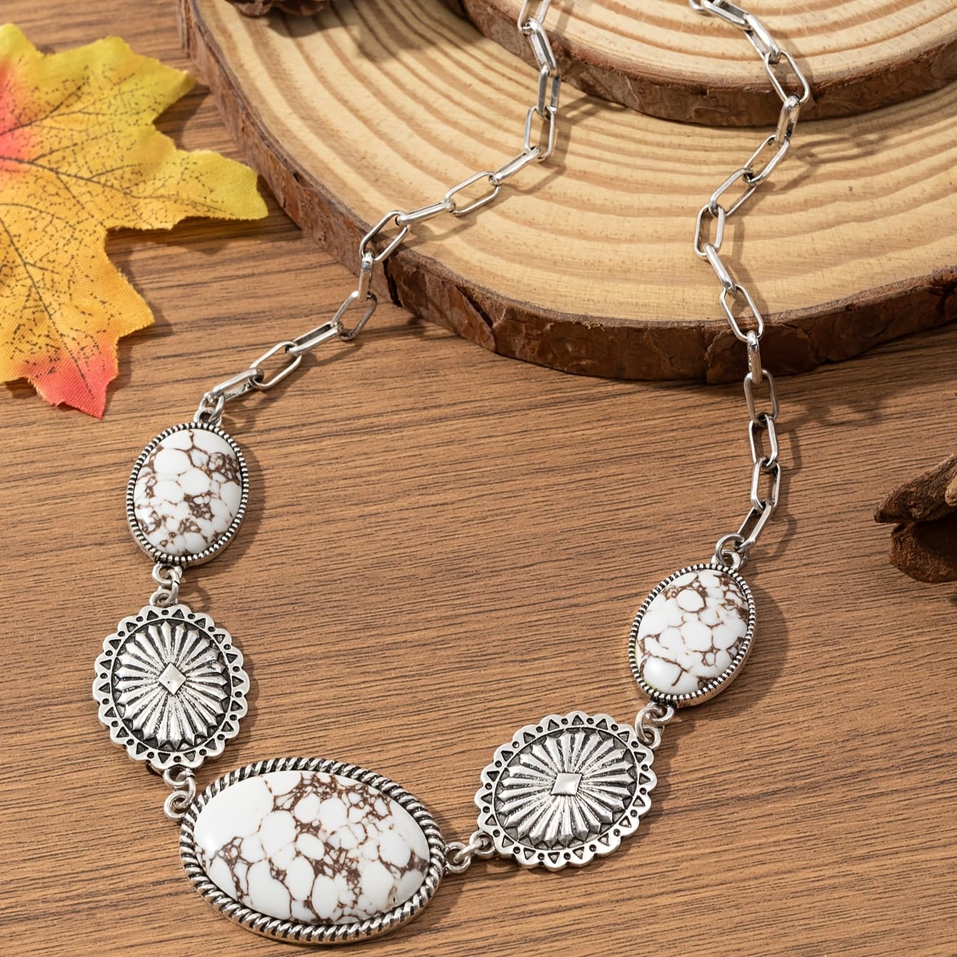 TEMU A Women's Retro Fashion Necklace Featuring A Easy Made Of Alloy Line And Loose Chain, Suitable For Outfit Matching, Daily Wear, And Holidays