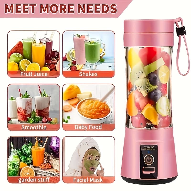 TEMU A Compact Electric Blender For Juices, Coffee, , And Smoothies. Rechargeable And Easy To Carry, Perfect For Outdoor Activities And As A Camping Gift