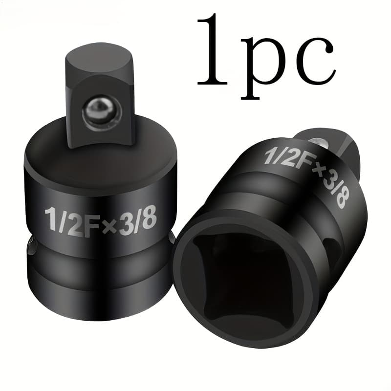 TEMU Impact Screwdriver Socket Adapter - 1/2" To 3/8" Size Conversion, Made Of Durable Stainless Steel, Perfect For Repair Work, No Electricity Needed, Compatible Screwdrivers