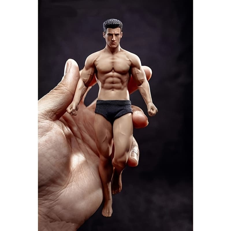 TEMU Ultra-flexible Boy Doll, 6-inch Male Action Figure Full Set, Body + Head + Underwear, Birthday Gift, Halloween And Christmas Gift