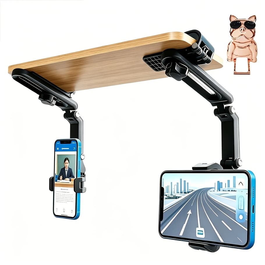 TEMU Trendy Car Mobile Phone Stand Multi-functional Car Navigation Stand Mobile Phone Holder Automotive Supplies Additions, Christmas, Festival, New Year's Gift