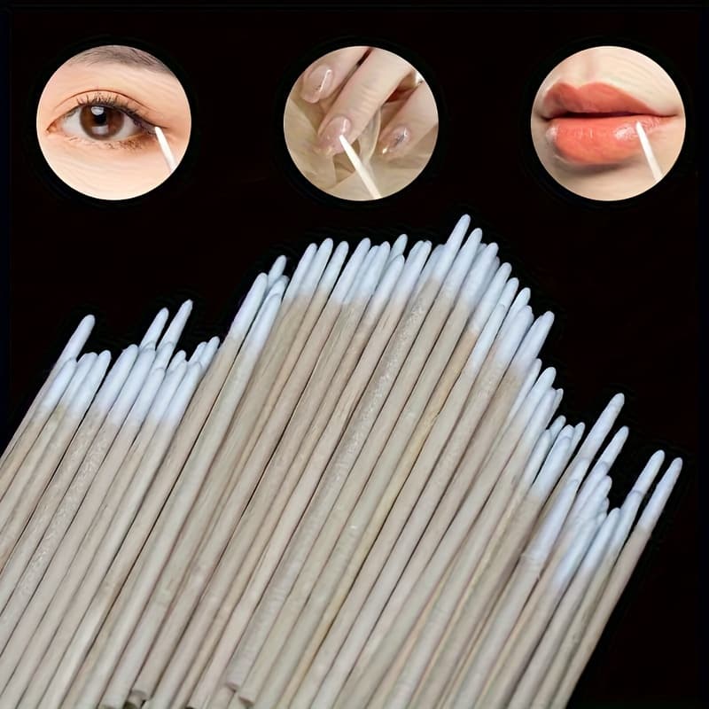 TEMU 480/500/990/1000 Pack Precision Nail Polish Removal Swab - Portable, Clean Swab Head, Suitable For Manicure And Makeup