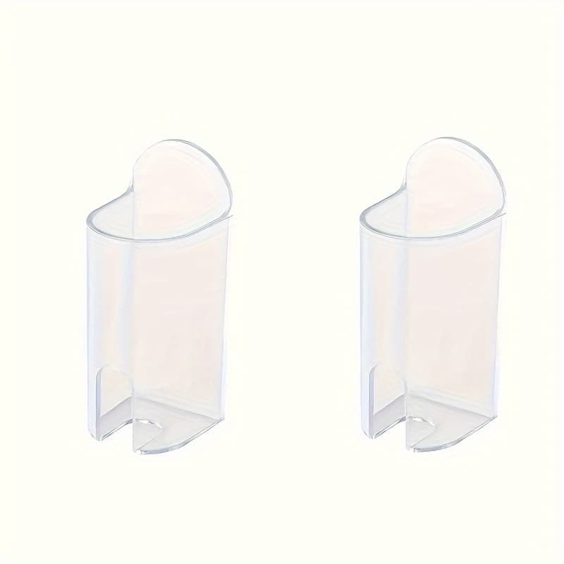 TEMU 2pcs Self-adhesive Electric Toothbrush Holder - Wall Mounted, Space-saving Bathroom Organizer, Perfect For Christmas/halloween Gifts
