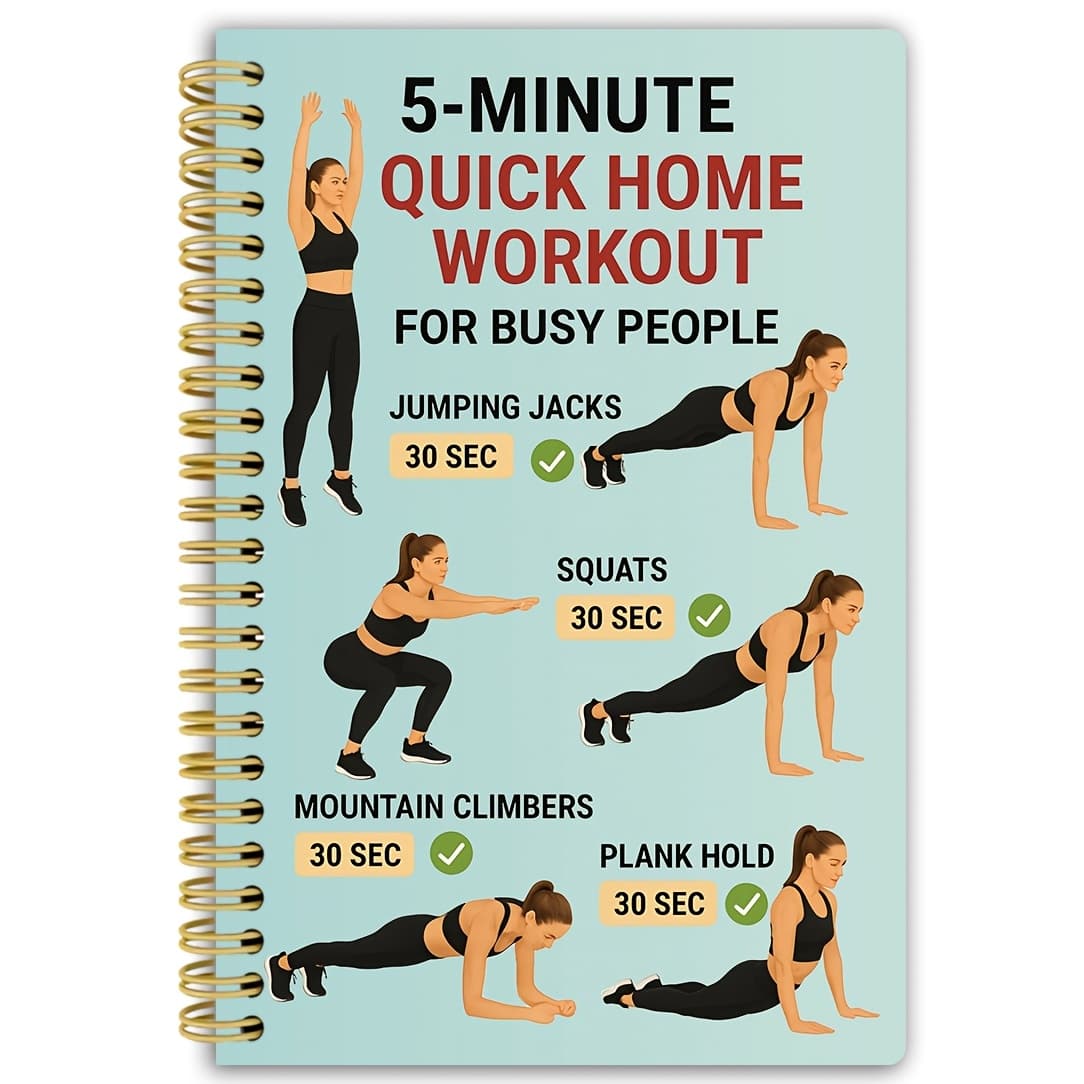 TEMU 1pc Training Theme Cover Spiral Notebook | 5.5x8.3in | Built In Fitness Goal Check In Bar | Used For Tracking Weight | Progress | Nutrition | Habits | Fitness Enthusiasts
