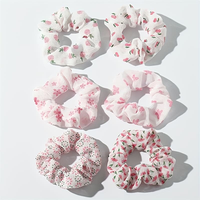 TEMU 6pcs Women's Floral Large Circle Set