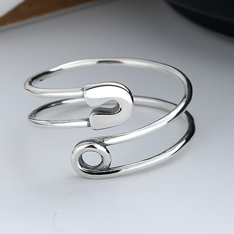 TEMU S925 Sterling 925 Silver Adjustable - Cute Pin Shape Special Decor For Daily Outfits - Gift, For Teenager