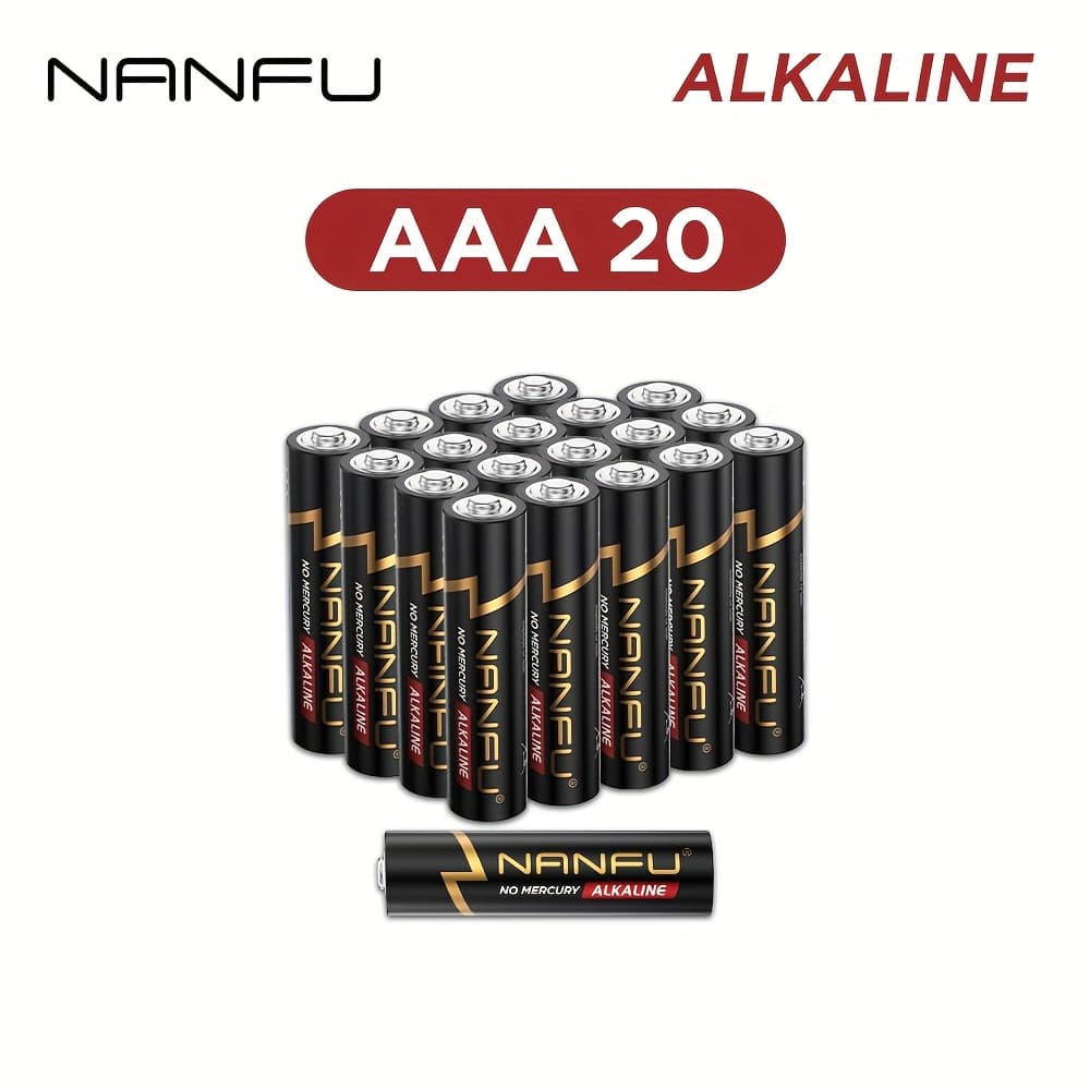 TEMU Nanfu Aaa 20 Batteries 1.5v Single Use Non Rechargeable(halloween Clearance Fall Clearance, Christmas Decorations)