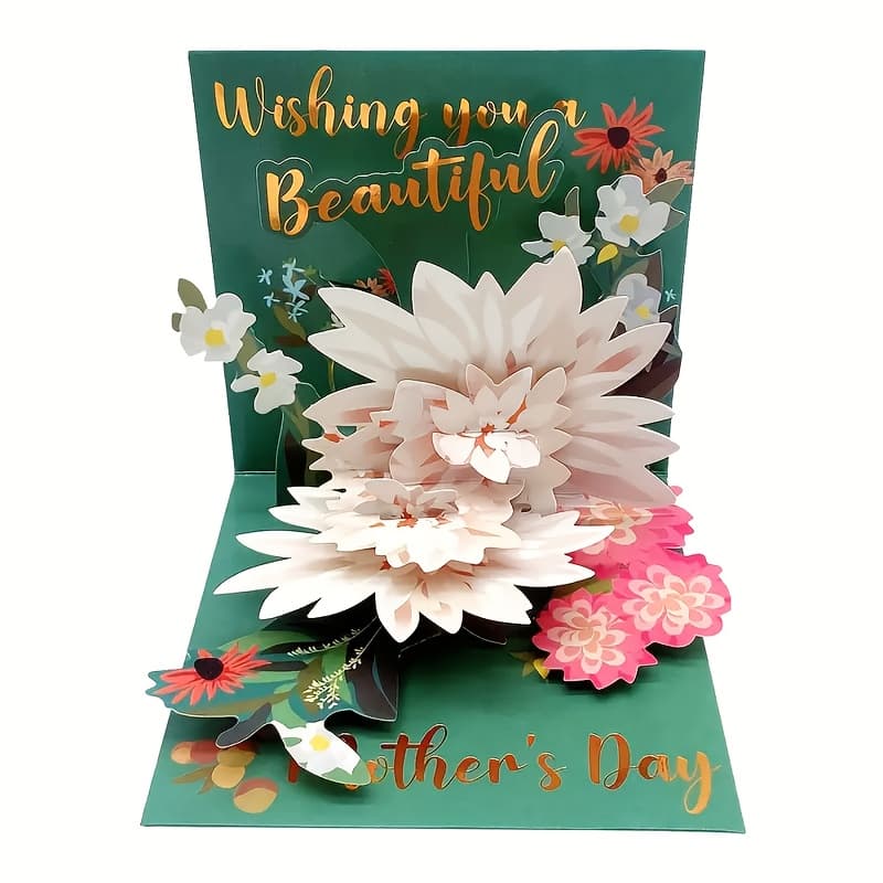 TEMU A Beautiful And Elegant Greeting Card! This Is An Exquisite Floral Card For , Suitable For The Occasion Of ! To Your Wife Who Is A , As Well As To Your Own Mother