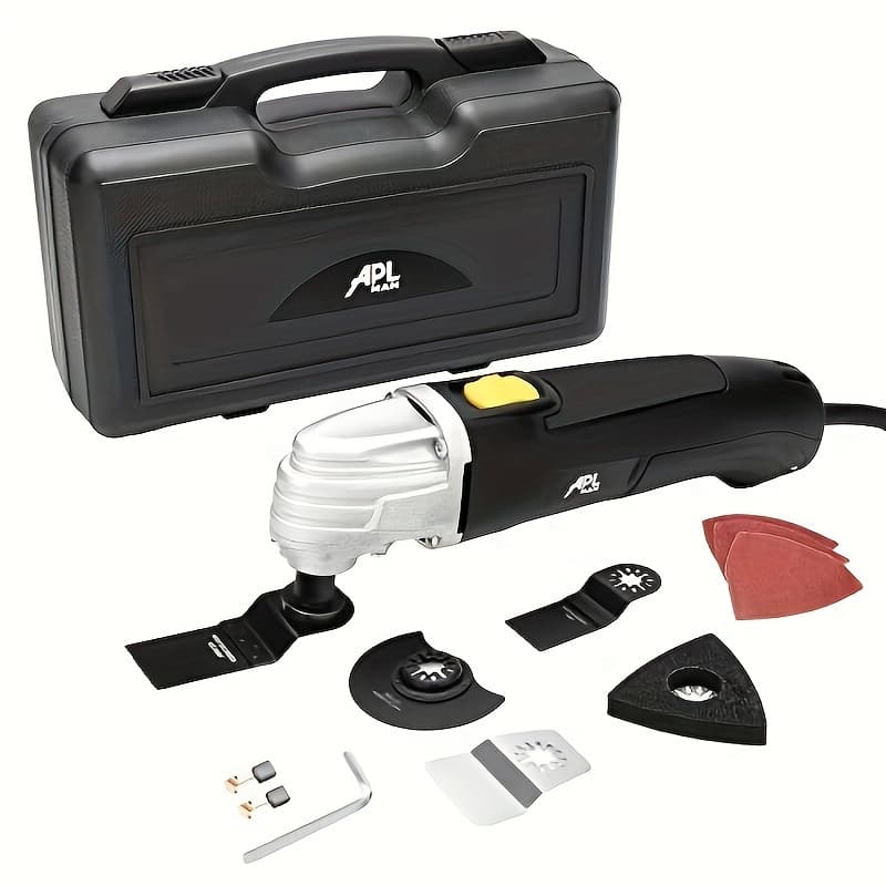 TEMU Versatile Oscillating Device, 1.6-amp Oscillating Multi-tool Featuring A 3.2° Angle, , And 8 Additions Included In A Carrying Case
