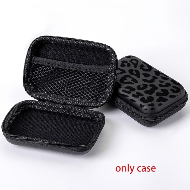TEMU Print Eva Case/box Hard- 4.3-inch Compact Storage Bag - Durable Protective Travel Organizer For Electronics Accessories, Headphones, Hard Drives & Cables Anti-fall Zipper Bag