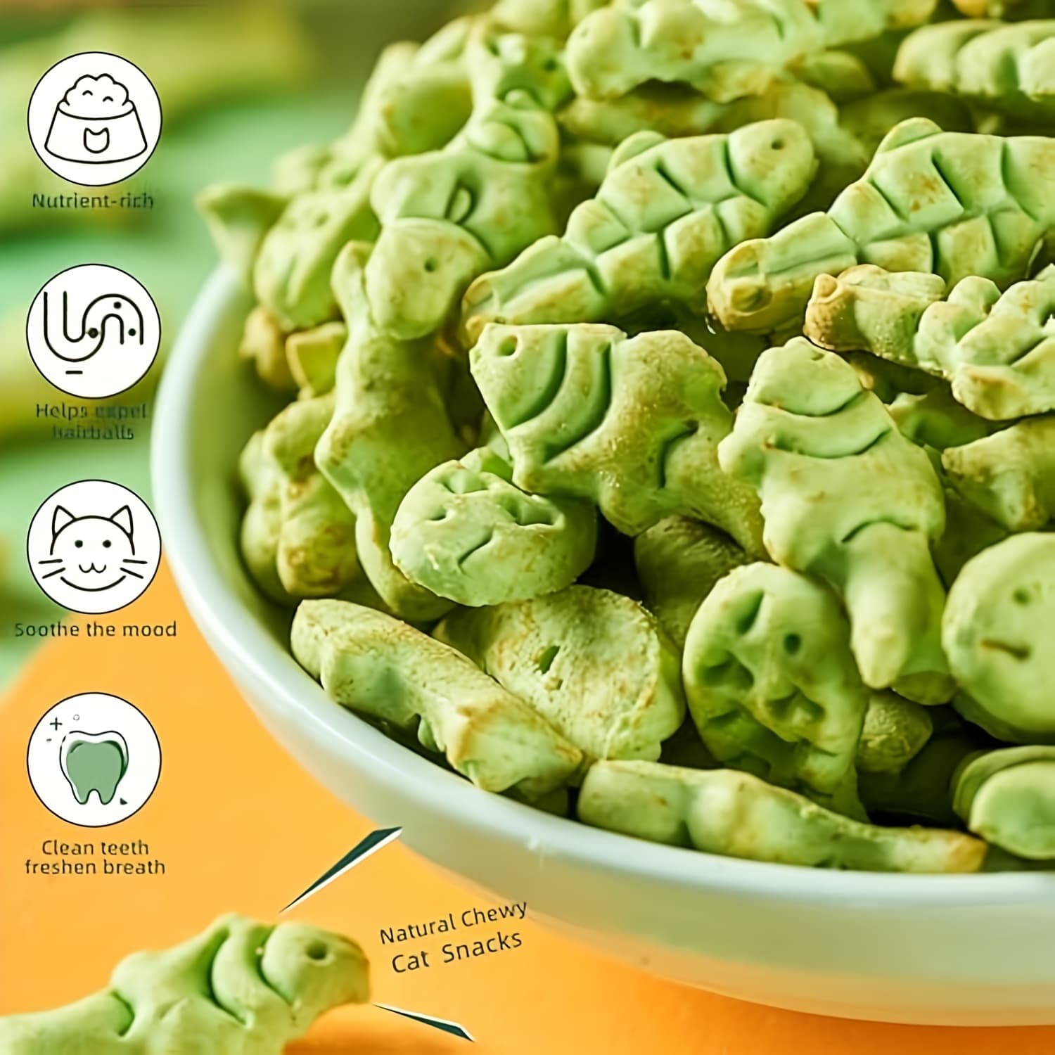TEMU , Cat Grass, Cat Snacks, Treats, For Hairball Control, Digestive Support And Stress Relief