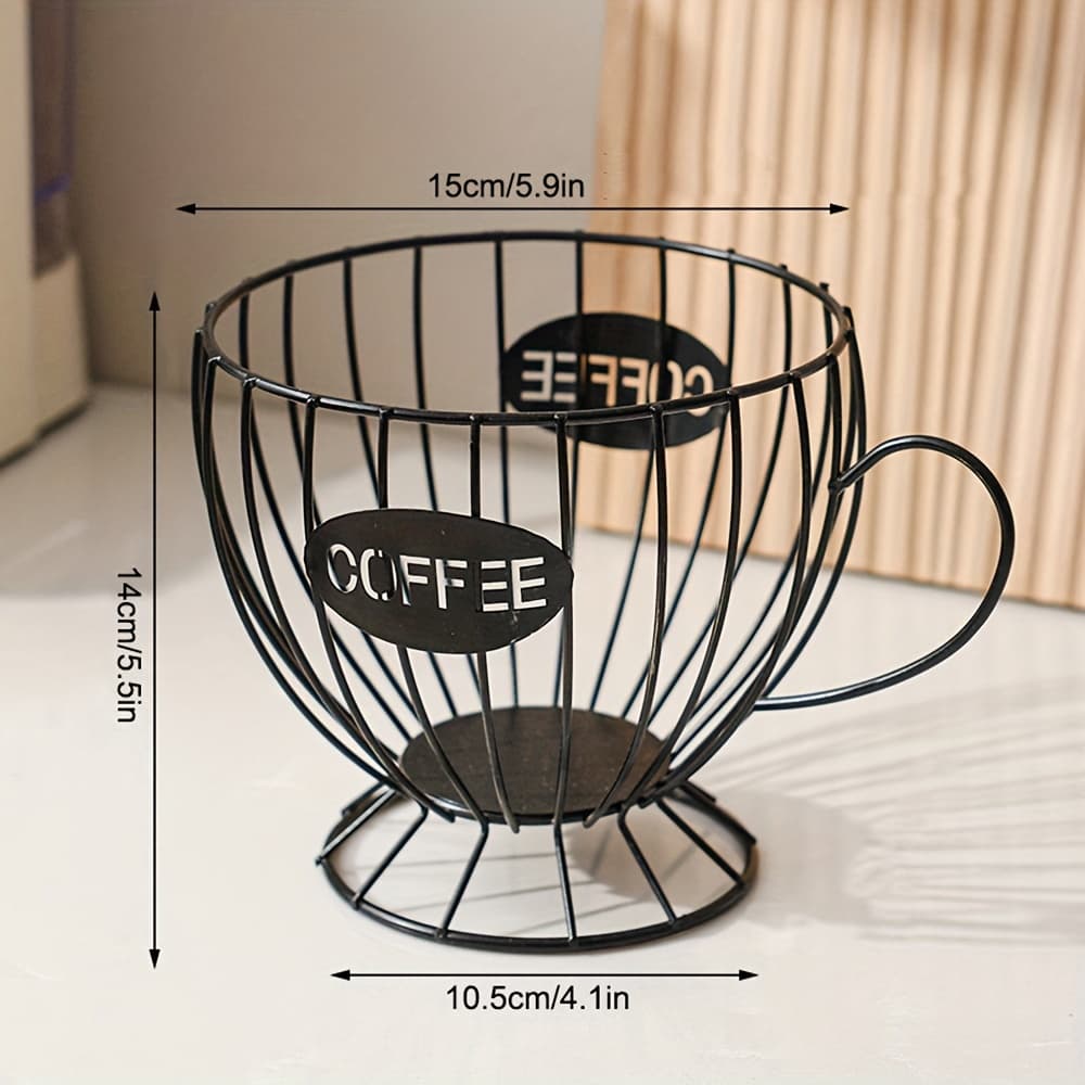 TEMU 1pc Black Nordic Style Coffee Capsule Shelf, Light Snacks, Candy Storage Shelf, Coffee Shop, Bar, Display Shelf