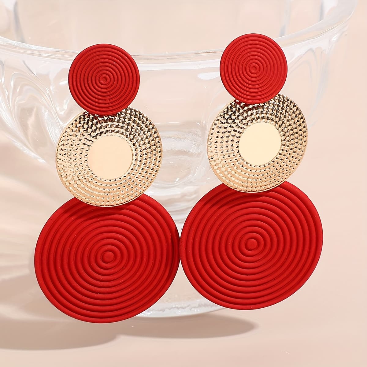 TEMU Fashion Drop Earrings Trio Circle Designs Colors Matching Everyday Outfits Party Accessories Stylish Stuff