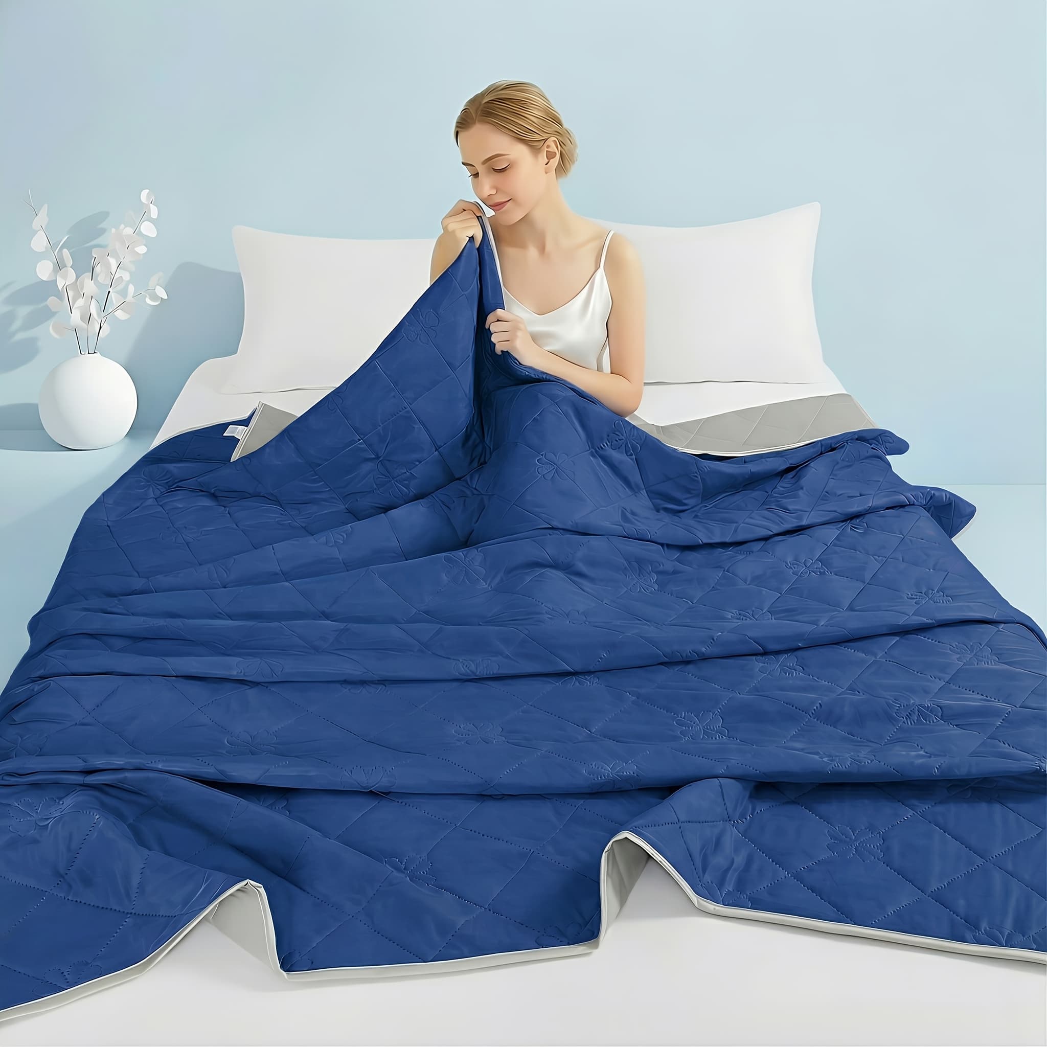 TEMU A Summer Cooling Blanket, Soft Against The Skin, Breathable And Smooth, Skin-friendly And Cool, In Sizes, Suitable For Hot Sleepers, A Double-sided Breathable Cooling Blanket, Can As A Gift