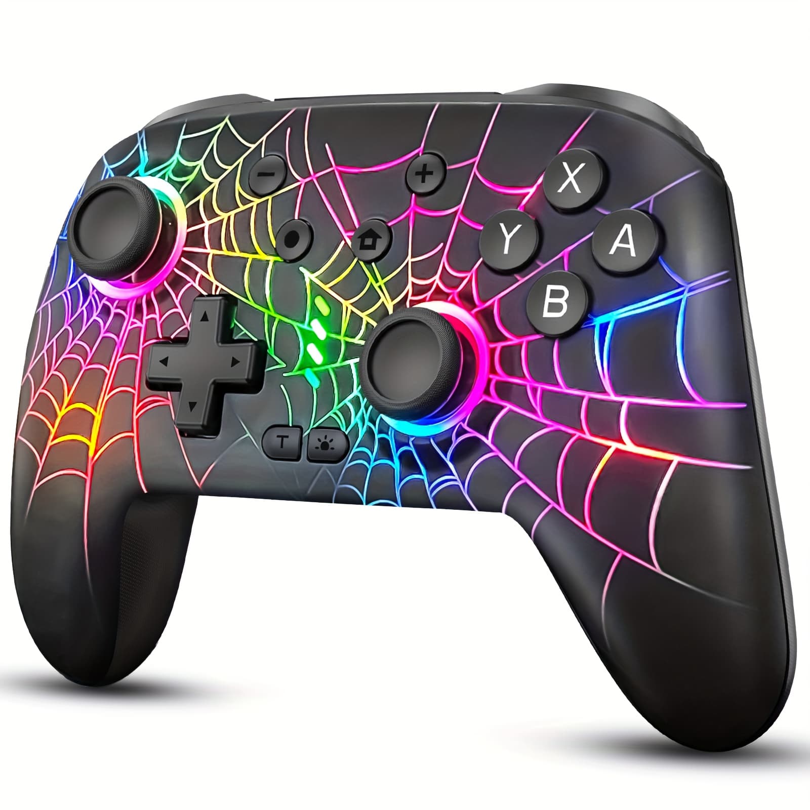 TEMU For Switch Controller, Controller Compatible With For Switch/for Switch 2/for Switch Lite/for Switch Oled, Cool Rgb For , Rechargeable For Switch Remote Gamepad With 6-axis Gyro, 10 Rgb Light