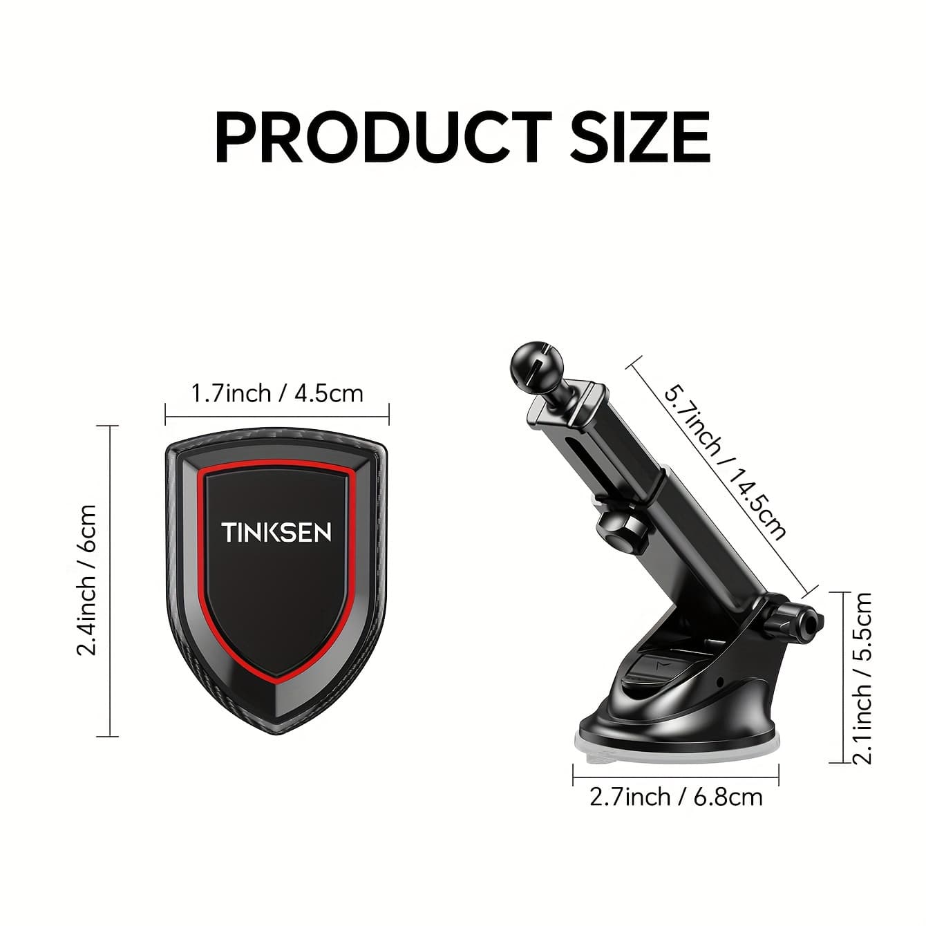 TEMU Tinksen Magnetic Vehicle Phone Mount, A Universal Phone Holder For Dashboard Use, Compatible With Iphone, , And All Mobile Phones