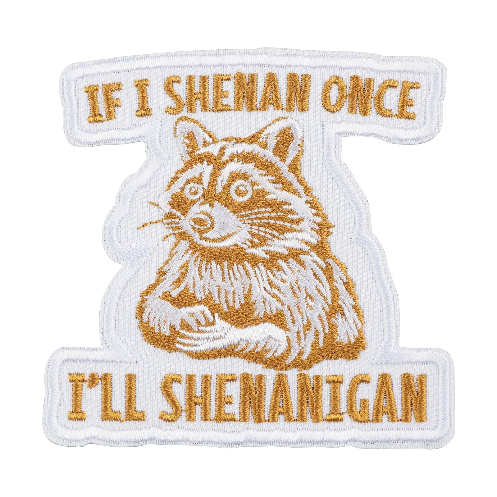 TEMU 1pc "if I , " Embroidery Patch, Fun And Sarcastic Raccoon Iron-on/sew-on Patch, Suitable For Backpacks, Jackets, Hats, Jeans