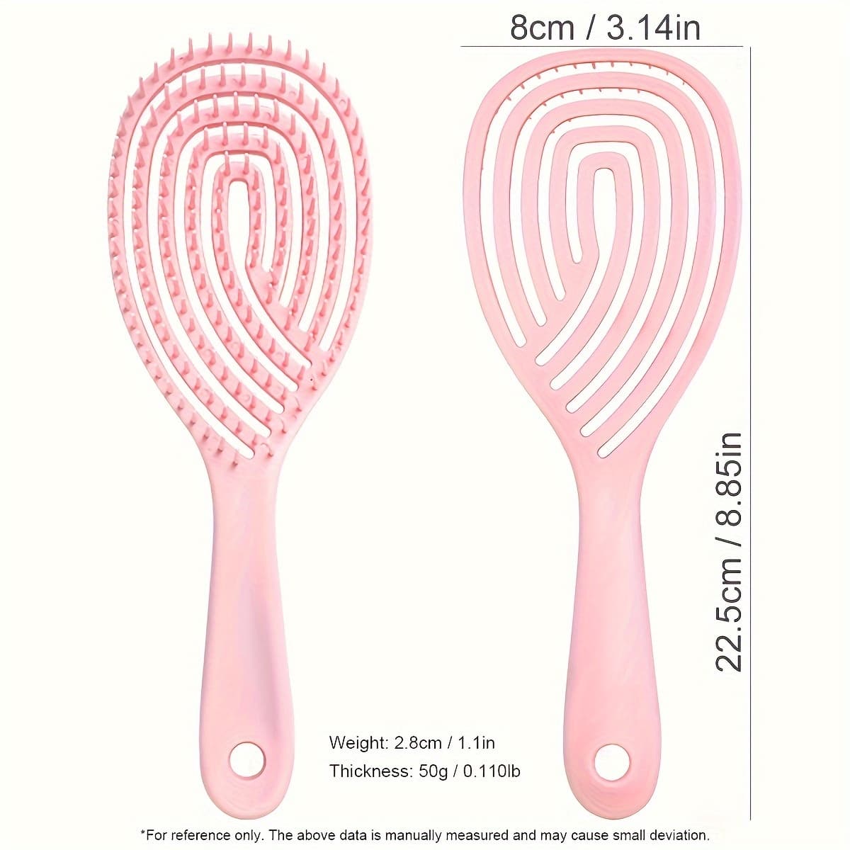 TEMU Scalp Massage Comb Hollow Out Hair Brush Detangling Hair Comb For Wet Or Dry Hair