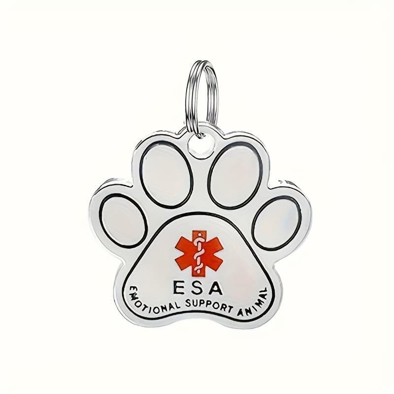 TEMU Custom Pet Id Tag For Dogs And Cats - Engraved Personalized Shape, Customizable With Name And Phone Number - Street Style Alloy Dog Tag For Esa And Sd Identification - Perfect Gift For Dog Lovers