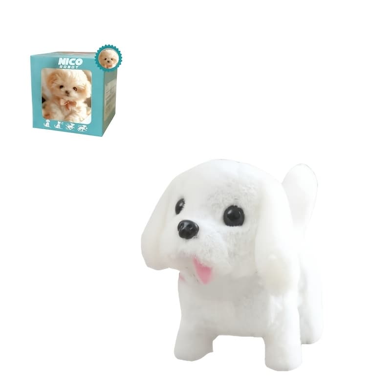 TEMU Realistic Robot Dog - Exquisite Gift Box, Interactive Walking, Barking, , Eyes And Soft Plush, Or Gift - Cute Animal , Halloween Gift, Christmas Gift, Easter, Gift, Children's Day