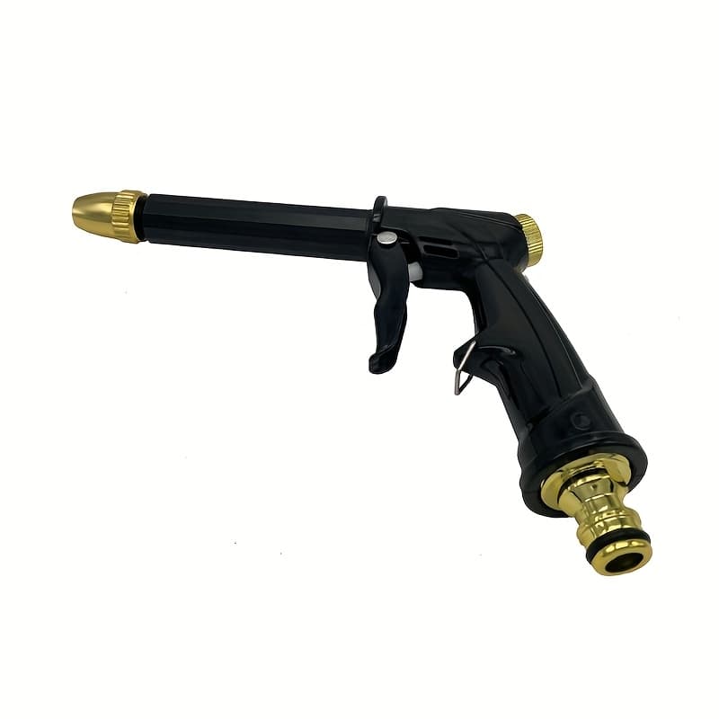 TEMU 1 Long Black Household Water , Watering Flowers, High Pressure Car Washing Spray (without Hose)