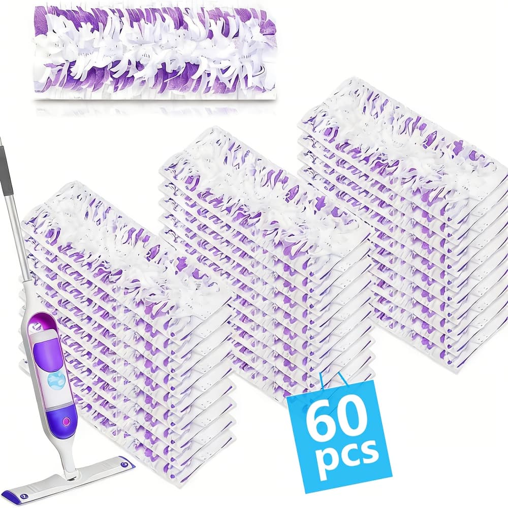 TEMU 60/27 Count Power Mop Refill Pads For Swifers, Disposable Dry Mop Pads For Hardwood Floors, Multi-surface Cleaning On Tile, Laminate & More (no Mop Rod Included)