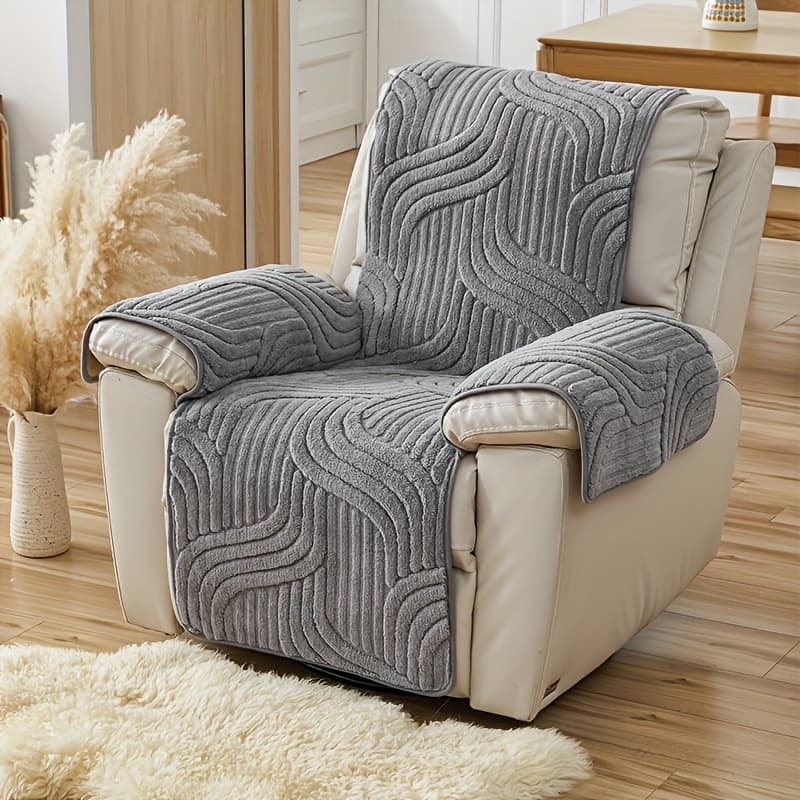 TEMU 1pc, Multifunctional Sofa Cover, Soft Velvet, Sofa Cover, Durable Pet Cushion Cover, Living Room, Office, Home Decoration, Protection Of Sofa Cover.