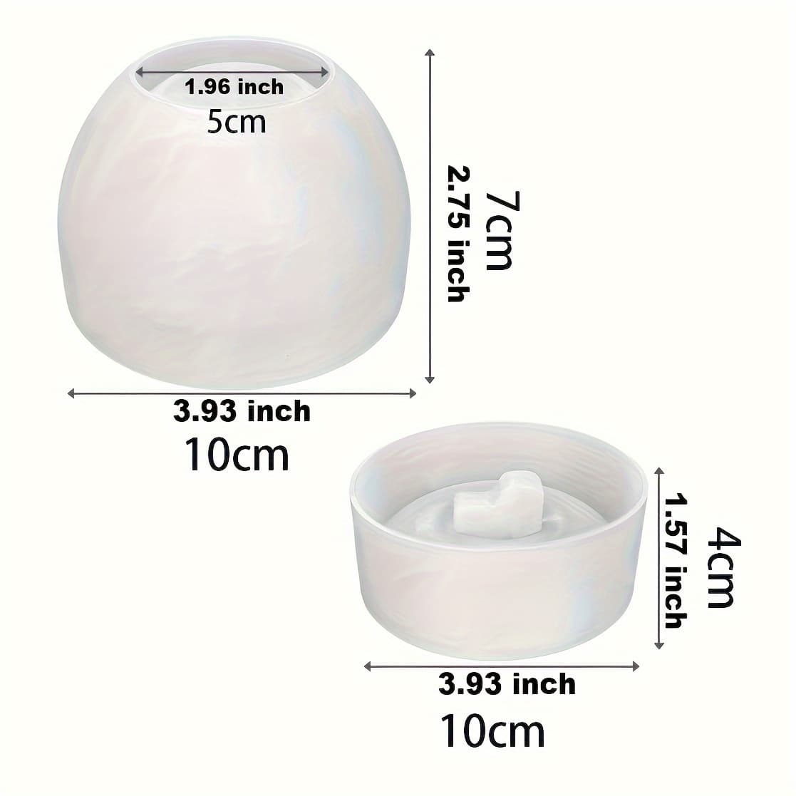TEMU 1pc -shaped Storage Jar Mold With Lid - Airtight Resin & Jewelry Box, Versatile Candle Holder - Durable Silicone For Easy Resin Casting