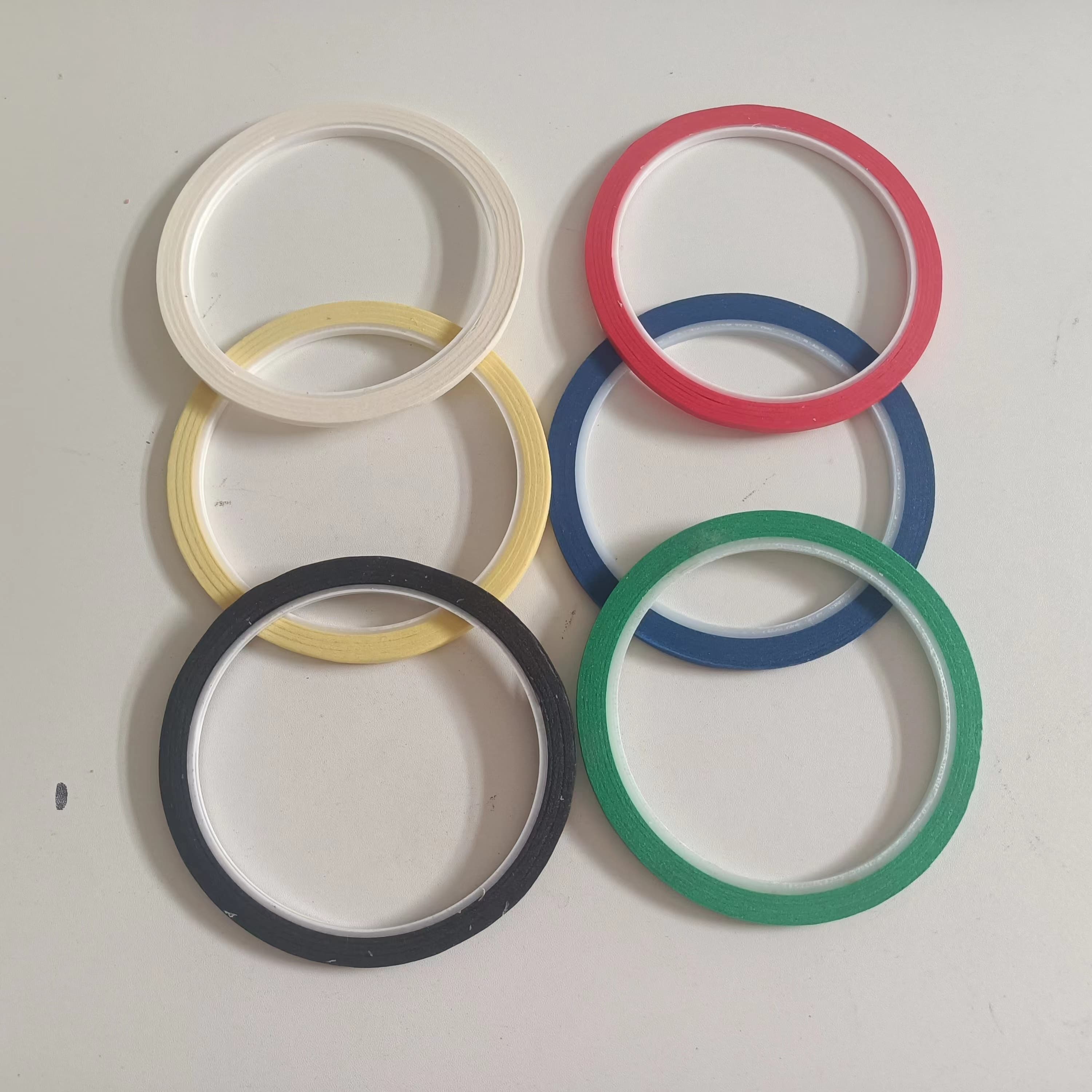 TEMU 6pcs Draping Tape For Clothes Mannequin Pattern Making Sewing Whiteboard Marking Tape Thin Striping Graphic Chart