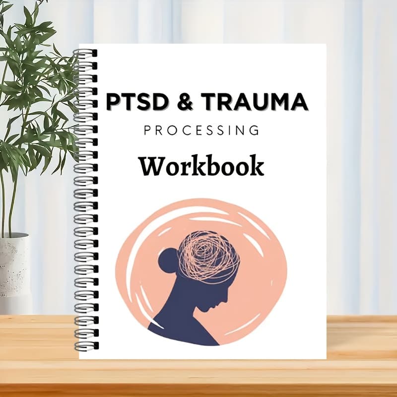 TEMU Ptsd Trauma Relax Workbook: Relax Organizer With Safety Plan Prompts & Worksheets For Adult Trauma, Ptsd Treatment Book For Therapists And Clients - Mental For Cptsd, Complex Ptsd