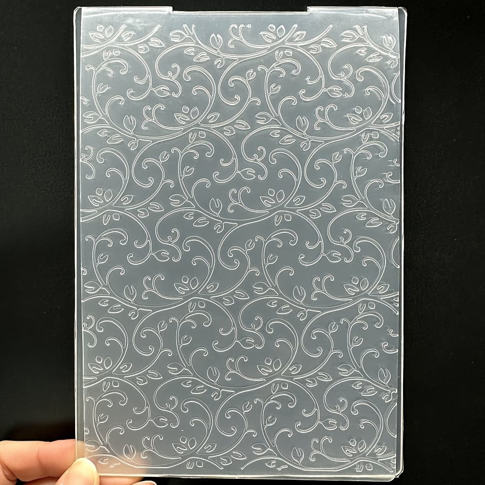 TEMU Classic Pattern Embossed Card Folder - 3d Raised Embossing Folder, Plastic Embossing Template Is Perfect For Occasions And For Making Cards, Handmade Crafts Diy Scrapbooks, Gift Tags, And More