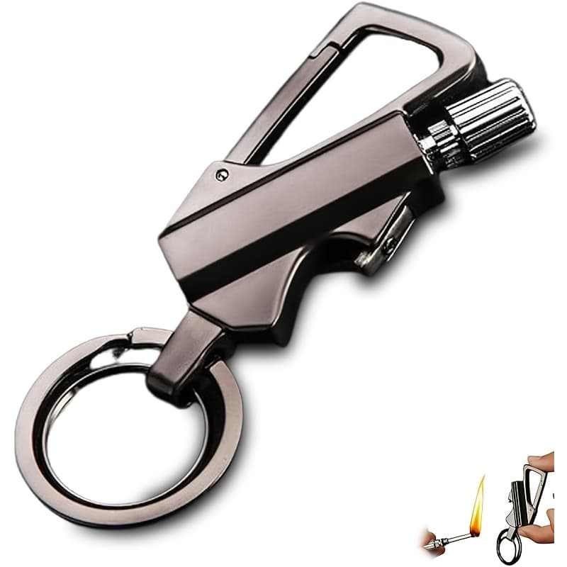 TEMU Permanent Match Infinity Match, Waterproof Key Chain Match, Reusable - Match With Bottle Opener (empty Of Fuel)