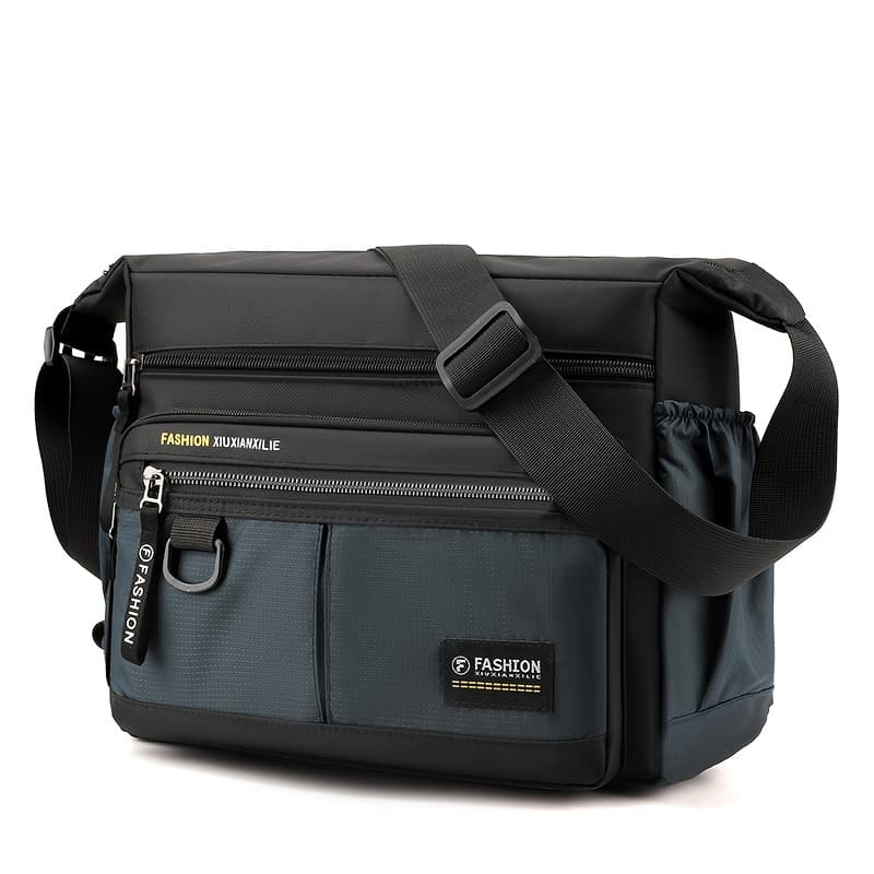 TEMU Single-shoulder Bag Men's Bag Multifunctional Crossbody Bag Casual Men's Bag Large-capacity Messenger Bag Travel Small Backpack Fashionable Multi-compartment Storage Bag Can Bottle