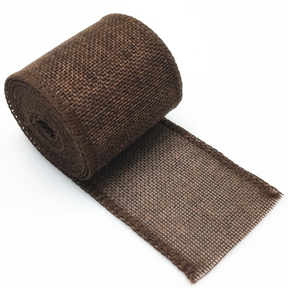 TEMU 3-meter Christmas Decoration Burlap Roll, 6cm Wide Burlap Roll, Diy Christmas Crafts For Wedding Party Bow Decorations.
