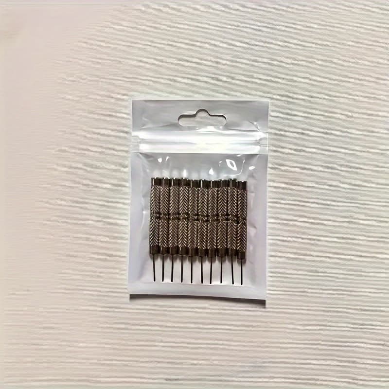 TEMU Set Of 10 Tools For Removing And Repairing Watch Band Pins, Including A Screwdriver And A Punch, With A Pin Size Of 0.8mm