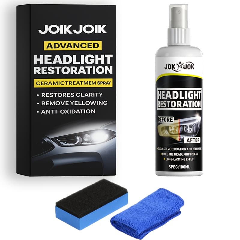 TEMU Headlight Renewal - Anti-yellowing Spray, High-gloss Restoration, Uv & Oxidation Protection, Suitable For Cars, Trucks, Motorcycles