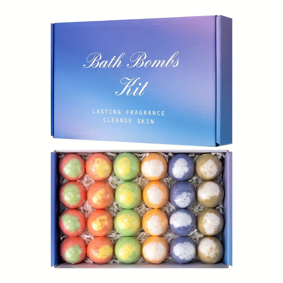 TEMU A New Set Of 24 Handmade Bubble Bath Fizzes Rich In Essential Oils, Perfect For Wife Girlfriend Sisters On Birthday Christmas Halloween Anniversary Best For Festival Gift