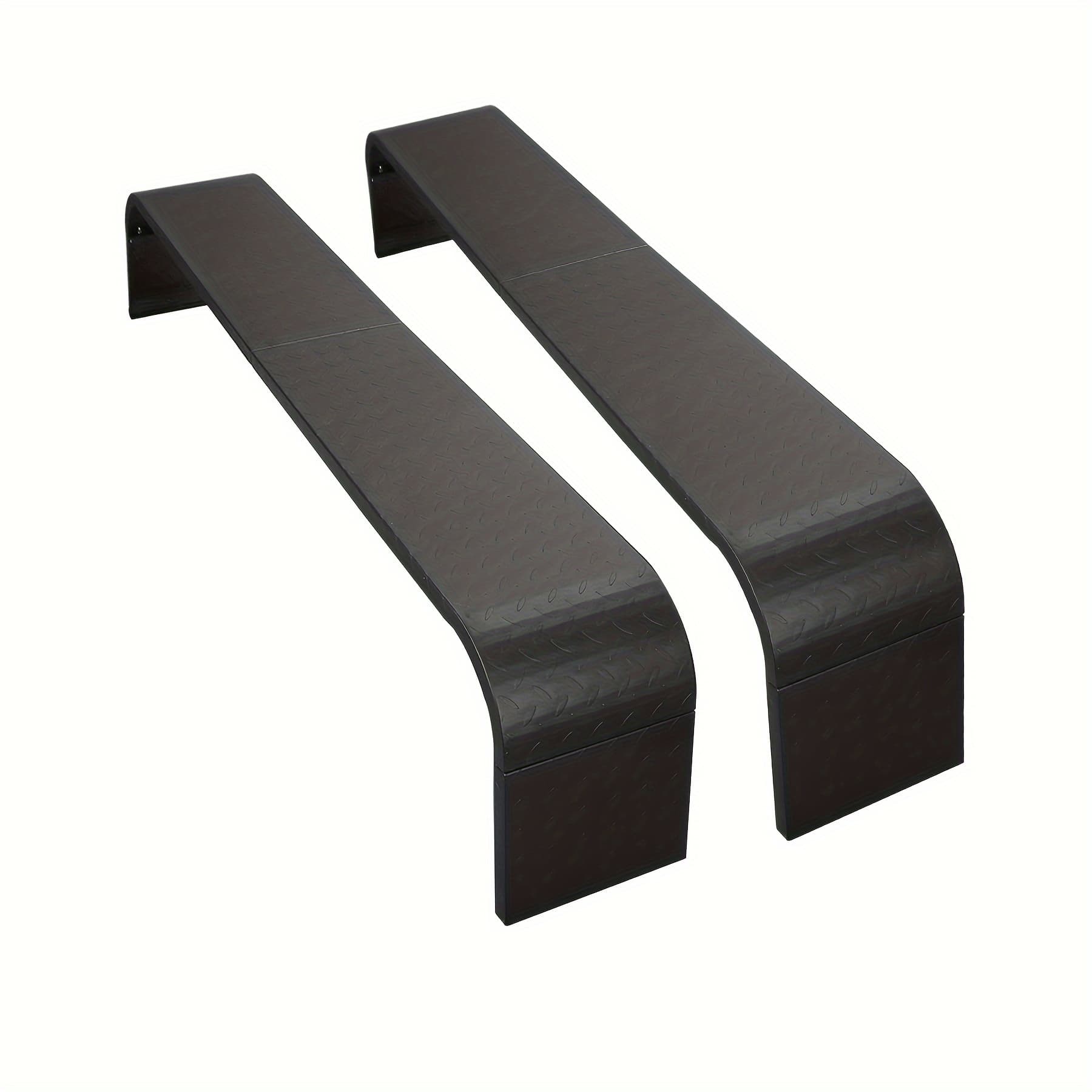 TEMU Sturdy Trailer Fenders That , Made From Steel Diamond Tread Plate, Suitable For Tandem Axles With 13" To 15" Tires, Ideal For Car Haulers, Utility, And Landscape Trailers