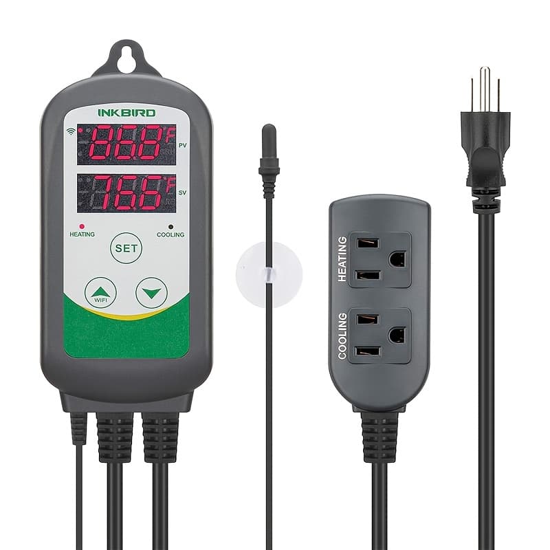 TEMU Digital Temperature Controller, Aquarium Thermostat, Remote Control, For Aquarium Heaters And Coolers, With Sensor