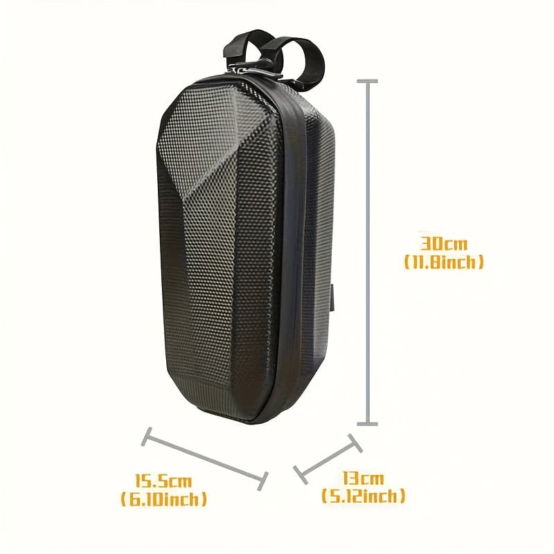 TEMU 1pc Multifunctional Electric Scooter Handlebar Bag, Hard Shell Bag Suitable For Folding Bike Scooter Multifunctional Storage Electric Scooter And Tricycle Additions, 4 Large Capacity, To