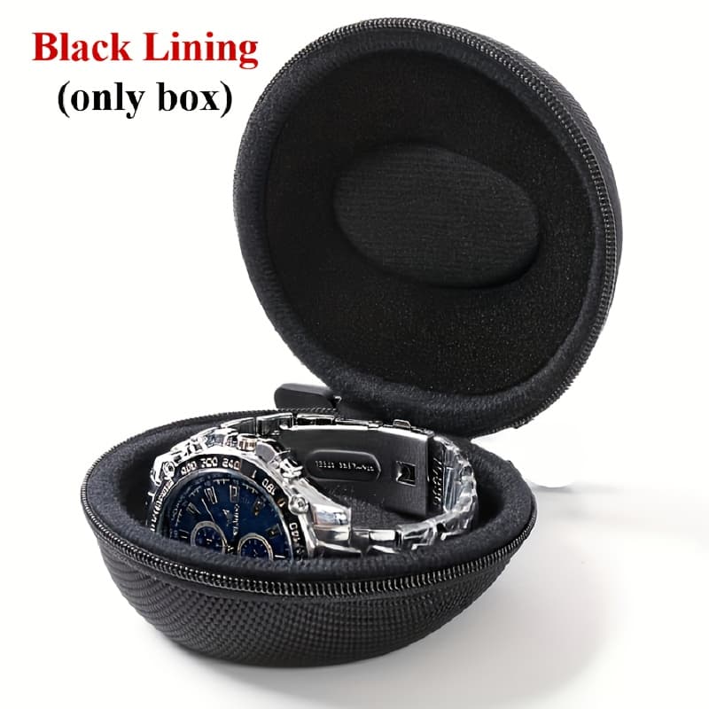 TEMU Sturdy Eva Watch Storage Box - Resistant To Scratches And Pressure, Features A Secure Zipper Closure, Organizer For Watches And Additions, Perfect Gift For Watch Lovers