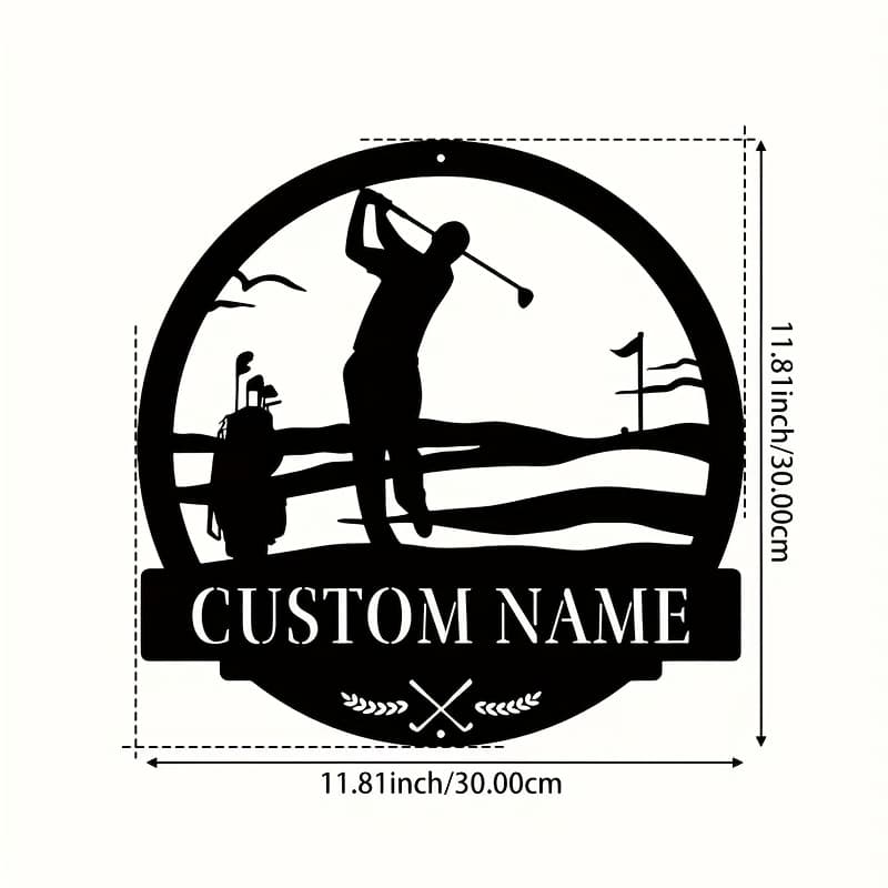 TEMU 1pc Custom Wall Art, Personalized Name Logo, Cottage Wall Decor, Metal Art, Porch, Patio, Name Wall Decor For Gifts