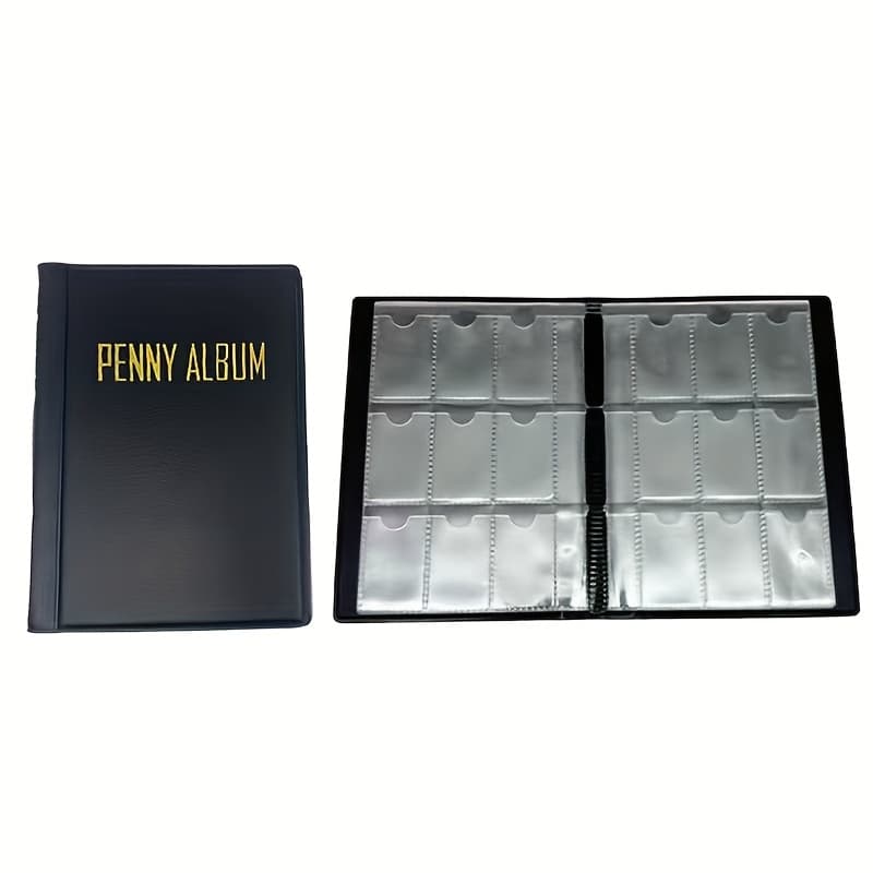 TEMU 1pc Pretty Storage Album Collection Book 108 Pockets Transparent Pvc Stamps Home Supplies