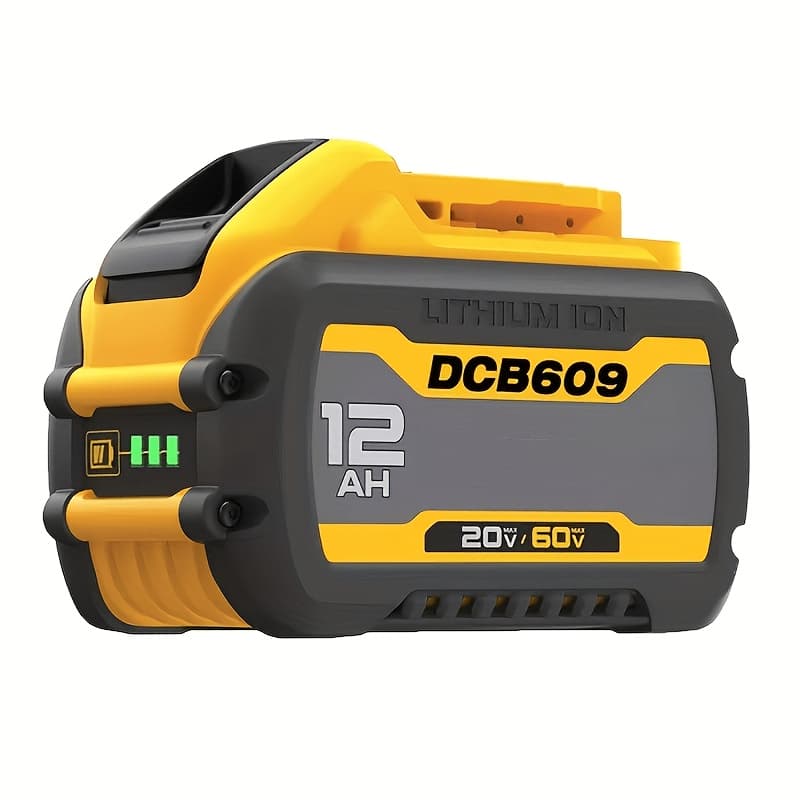 TEMU 12.0ah 20v/60v Battery Replacement For 60v Battery Dcb609 Dcb606 Dcb612 Compatible With 20v/60v Max Cordless Power Tools Lithium-ion Battery
