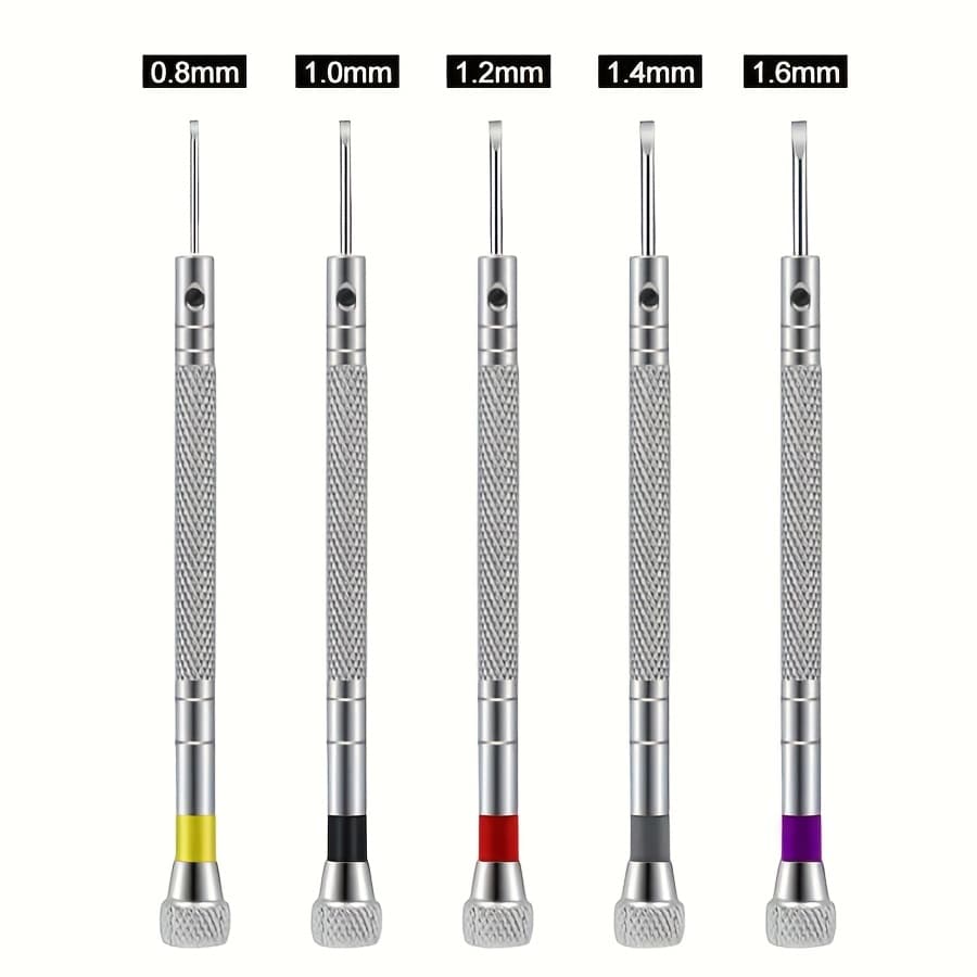 TEMU Precision Watch Repair Screwdriver Set, 0.8-1.6mm, For Watches, Jewelry And Electronics, Watch Maintenance Tools