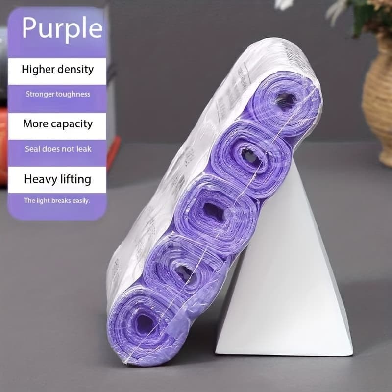 TEMU 5 Rolls 100 Disposable Small Trash Bags Portable Pe Rubbish Bags Wastebasket Bags Small Garbage Bags Office Kitchen Waste
