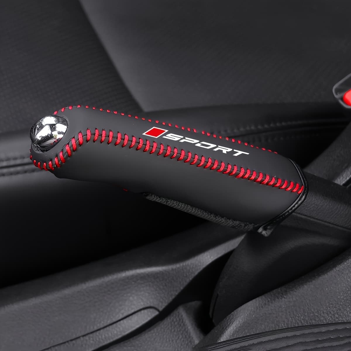 TEMU Car Cover, Vehicle Lever Protector, Automotive Grip, Made Of Faux Leather, Exquisite Stitching, Scratch And Wear-resistant, Protects Interior, Suitable For Most Car Models