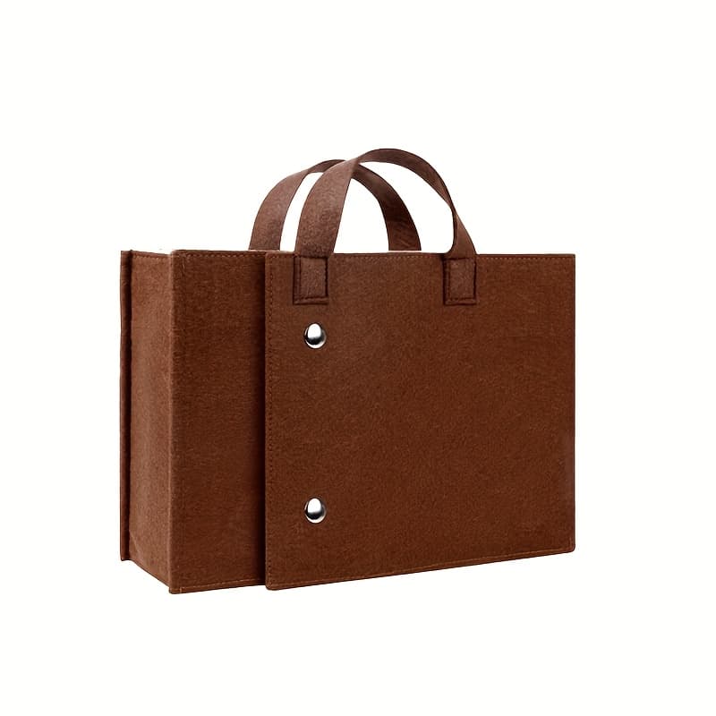 TEMU Lady' Bag | Woven - Office Bag, Unique Artist Handbag, Woven Office Bag, Office Supplies Storage Bag | Multi-functional Handbag | Woven Material Bag, Brown And Red