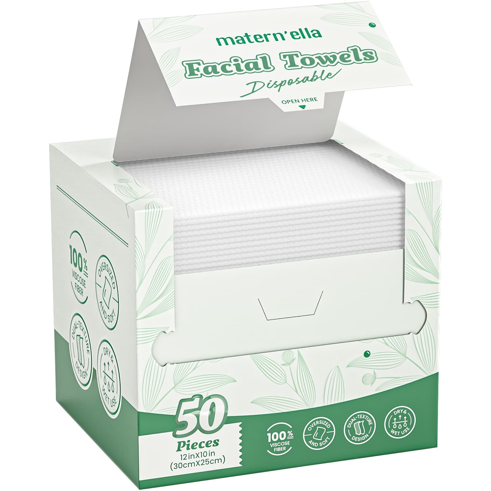 TEMU 1/2/3 Boxes Jumbo Disposable Face Towels, & Extra Thick For Types, Absorbent Dry/wet Dual-use Wipes For Removal, Facial Cleansing, And Travel, Perfect Gift, 50/100/150 Sheets.local Warehouse.